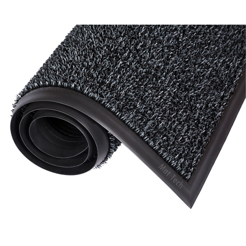 Tapis Astro-Plus, Poly&eacute;thyl&egrave;ne, Grattoir Type, Motif Textur&eacute;, 6-3/10' x 8', Brun Absolute Business Supply