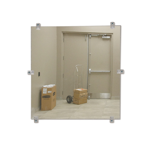 Flat Mirror, 18" H x 30" W, Unframed Absolute Business Supply