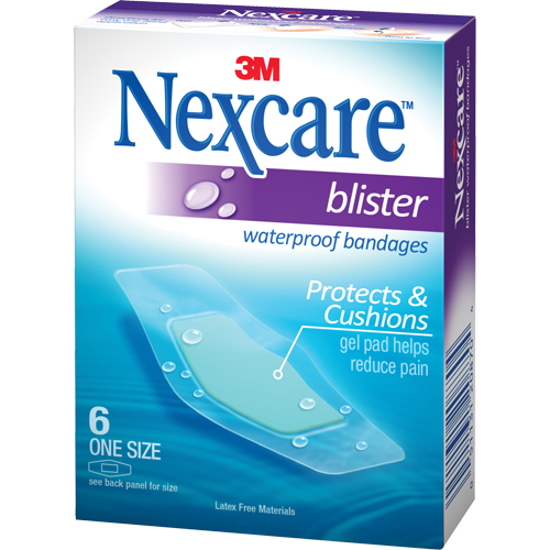 Pansements pour les cloques &agrave; l'&eacute;preuve de l'eau Nexcare, Rectangulaire/carr&eacute;e, 2-1/4", Plastique, St&eacute;rile Absolute Business Supply