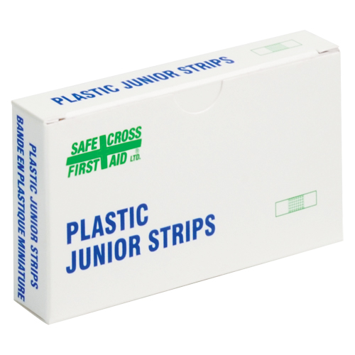 Junior Strips Bandages, Rectangular/Square, 1-1/2", Plastic, Non-Sterile Absolute Business Supply