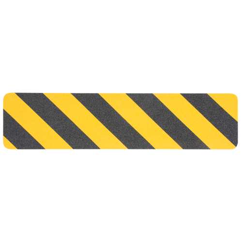 Ruban antid&eacute;rapant de premi&egrave;re qualit&eacute;, 6" x 24", Noir & jaune Absolute Business Supply