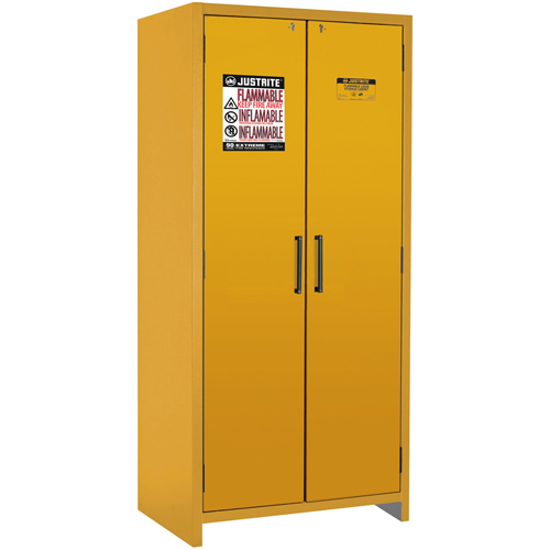 Armoire d'entreposage 90 minutes s&eacute;curitaire et conforme &agrave; la norme EN, 30 gal., 2 Porte(s), 35,16" La x 76,89" h x 24,21" p Absolute Business Supply