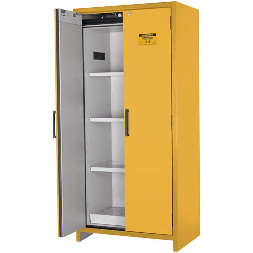 Armoire d'entreposage 90 minutes s&eacute;curitaire et conforme &agrave; la norme EN, 30 gal., 2 Porte(s), 35,16" La x 76,89" h x 24,21" p Absolute Business Supply