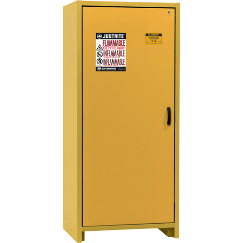 Armoire d'entreposage 30 minutes s&eacute;curitaire et conforme &agrave; la norme EN, 30 gal., 1 Porte(s), 34,02" La x 76,65" h x 24,21" p Absolute Business Supply