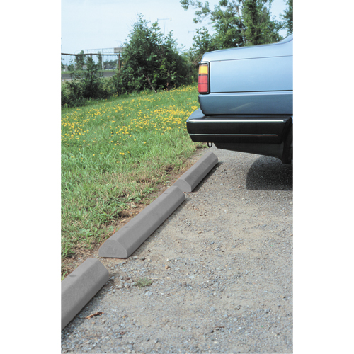 Car Stops, Plastic, 6' L, Grey Absolute Business Supply