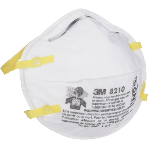 Respirateurs contre les particules 8210, N95, Certifi&eacute; NIOSH Absolute Business Supply