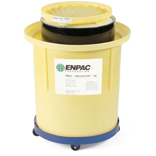 Poly-Collector 66 avec baril en acier, 32,5" dia. x 42" h, Cap. de d&eacute;versement 70 gal. US Absolute Business Supply