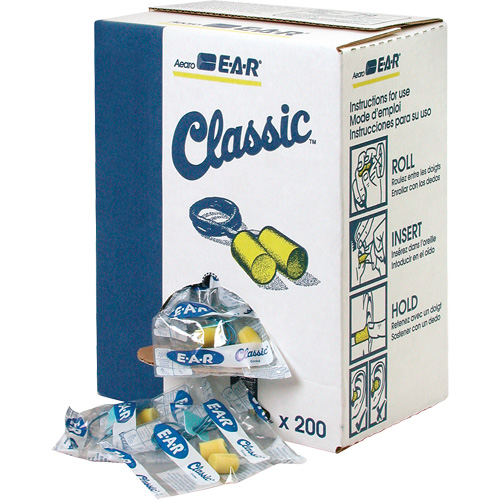 E-A-R Classic Earplugs, Bulk - Polybag, Corded Absolute Business Supply