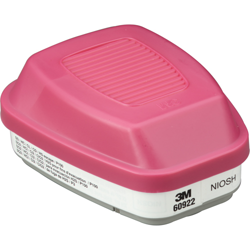 6000 Series Respirator Cartridges, Gas/Vapour Cartridge, Acid Gas/P100 Absolute Business Supply