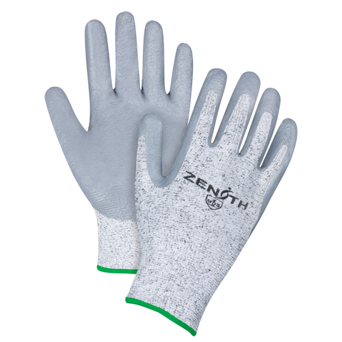 Gants &eacute;lastiques sans coutures r&eacute;sistants &agrave; la coupe, Taille Moyen/8, Calibre 13, Rev&ecirc;tement Nitrile, Enveloppe en PEHP, ANSI/ISEA 105 niveau 2/EN 388 niveau 3 Absolute Business Supply