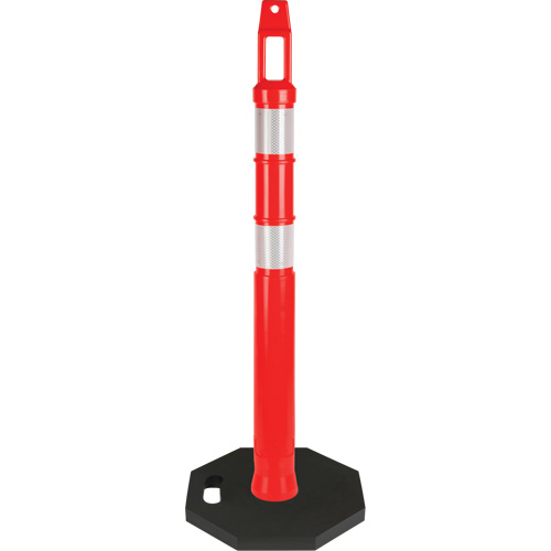 Premium Delineator Post, 42" H, Orange Absolute Business Supply