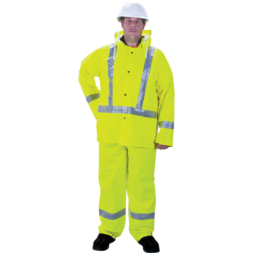 Imperm&eacute;able pour la circulation de premi&egrave;re qualit&eacute; RZ900, Petit, Jaune lime haute visibilit&eacute; Absolute Business Supply