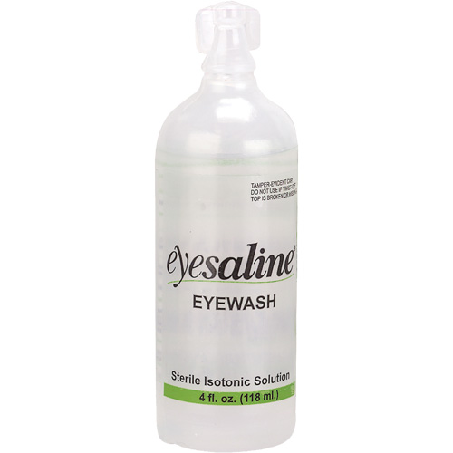 Saline Eyewash Bottles, Full Bottle, 4 oz. Absolute Business Supply