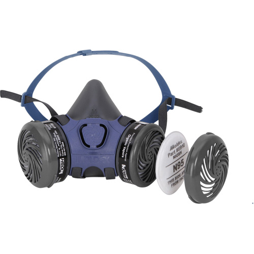 Respirateur &agrave; demi-masque 7000 pr&eacute;-assembl&eacute; pour la peinture pulv&eacute;ris&eacute;e/pesticides, &eacute;lastom&egrave;re/Thermoplastique, Moyen Absolute Business Supply