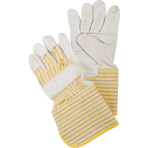 Gants d'ajusteur &agrave; paume renforc&eacute;e, Grand, Paume en Cuir fleur de vache, Doublure en Coton Absolute Business Supply