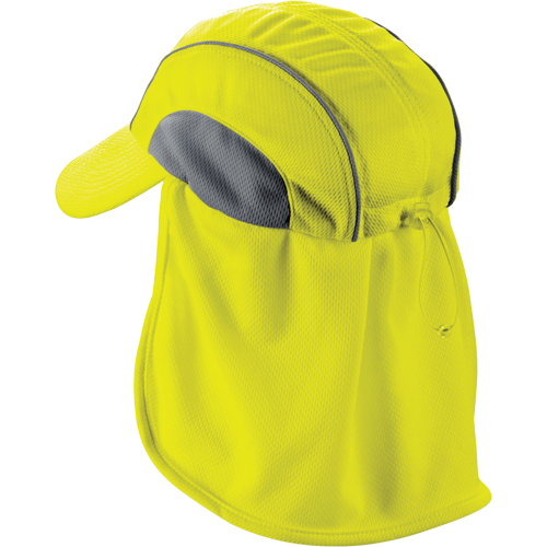 Chill-Its&reg; 6650 Cooling Hats with Neck Shades, Hi-Vis Lime Absolute Business Supply