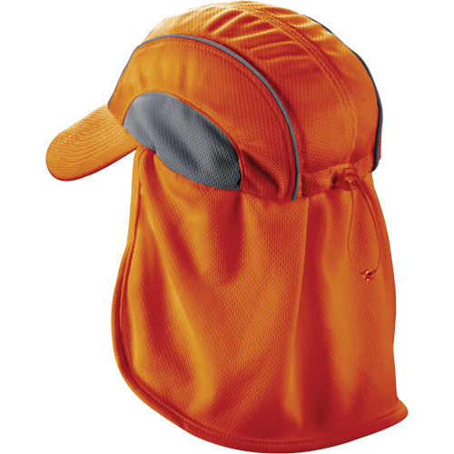 Chill-Its&reg; 6650 Cooling Hats with Neck Shades, Hi-Vis Orange Absolute Business Supply