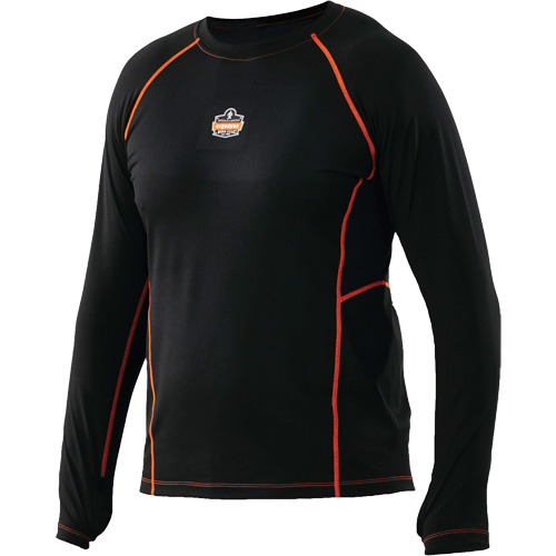 Maillots thermiques &agrave; manches longues, Hommes, Moyen, Noir Absolute Business Supply