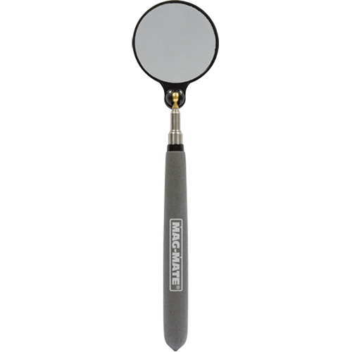 Inspection Mirror, Circular, 2-1/4" L x 2-1/4" W, Telescopic Absolute Business Supply
