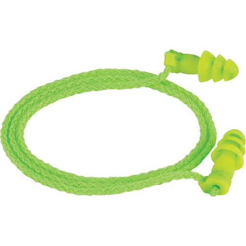 Bouchons d'oreilles r&eacute;utilisables JETZ, Vrac - Boîte, Avec cordon Absolute Business Supply