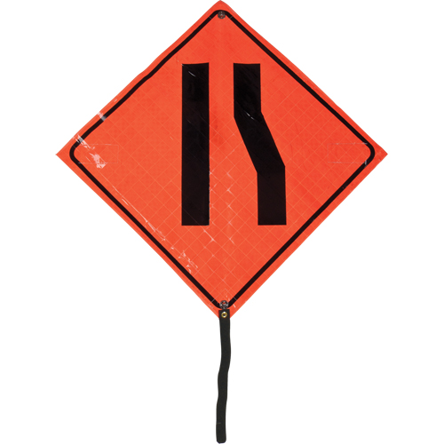 Narrow Road Rolled Sign, 24" x 24", Vinyl, Pictogram Absolute Business Supply