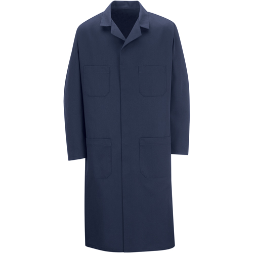 Shop Coats, Poly-Cotton, Size 36, Navy Blue Absolute Business Supply