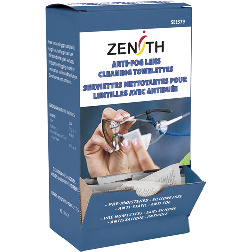 Serviettes nettoyantes pour lentilles, 5" x 8", Paquet de 100 Absolute Business Supply