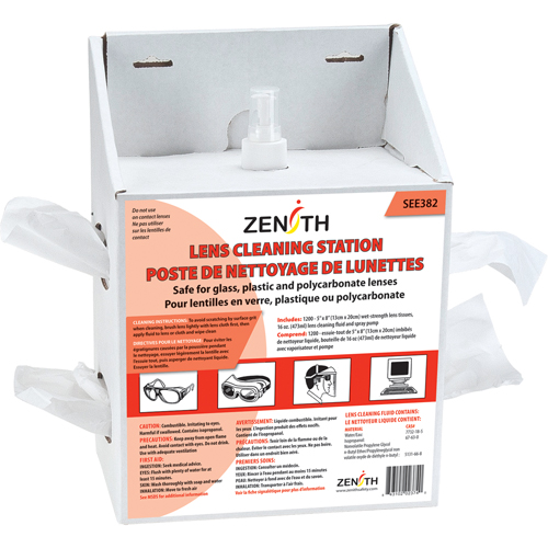 Poste de nettoyage jetables pour lentilles, Carton, 8" lo x 5" p x 12-1/2" h Absolute Business Supply