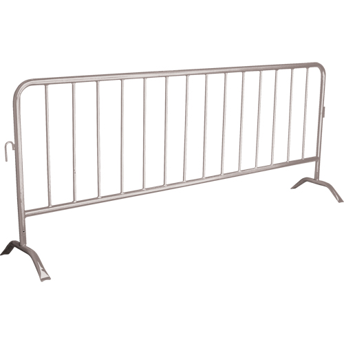 Barri&egrave;re portative, Emboîtables, 102" lo x 40" h, Argent Absolute Business Supply