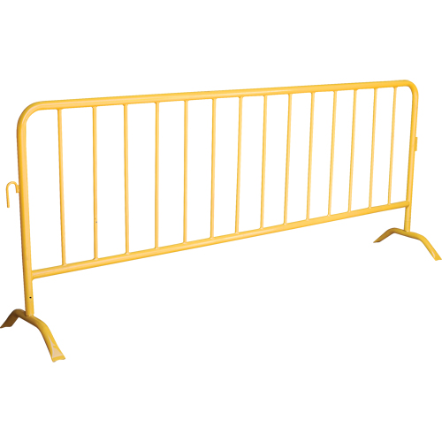 Barri&egrave;re portative, Emboîtables, 102" lo x 40" h, Jaune Absolute Business Supply