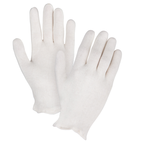 Mediumweight Inspection Gloves, Poly/Cotton, Hemmed Cuff, Ladies Absolute Business Supply