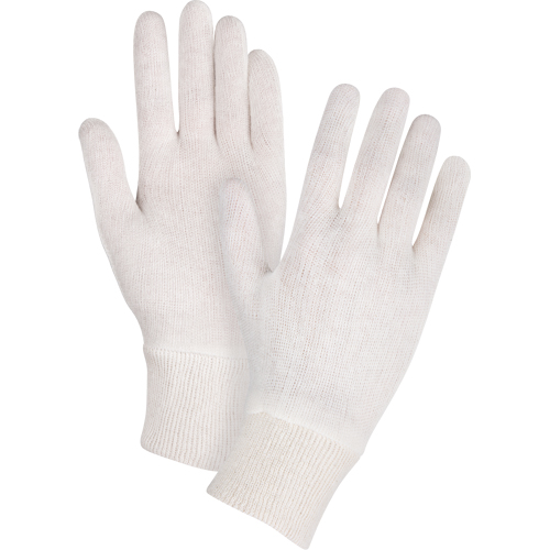 Mediumweight Inspection Gloves, Poly/Cotton, Knit Wrist Cuff, Ladies Absolute Business Supply