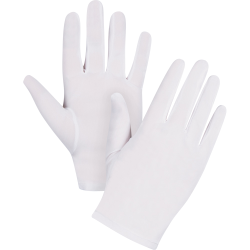 Low-Lint Inspection Gloves, Nylon, Hemmed Cuff, Men's Absolute Business Supply