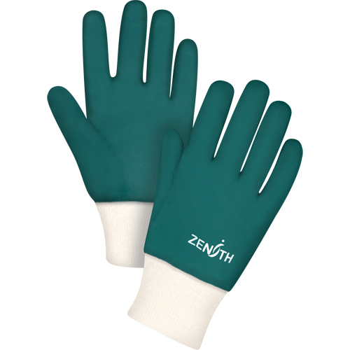 Gants verts &agrave; double enduit, 10" lo, PVC, Doublure en Jersey de coton, 70 mils Absolute Business Supply