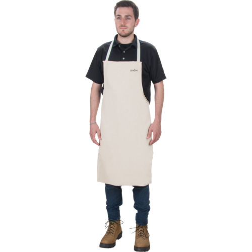 Apron, Cotton, 36" L x 29" W, Natural Absolute Business Supply