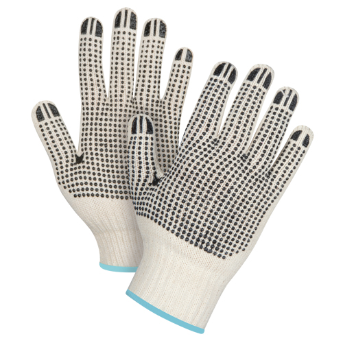 Gants tricot&eacute;s de poids lourd &agrave; deux c&ocirc;t&eacute;s avec pois, Poly/coton, Deux c&ocirc;t&eacute;s, Calibre 7, T-Grand Absolute Business Supply