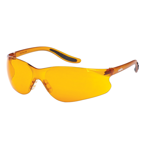Z500 Series Safety Glasses, Orange Lens, Anti-Scratch, ANSI Z87+/Meets/Exceeds CSA Z94.3 Absolute Business Supply