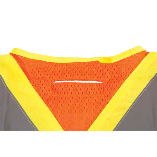 Veste d'arpenteur haute visibilit&eacute;, conforme &agrave; la CSA, Orange haute visibilit&eacute;, Moyen, Polyester Absolute Business Supply