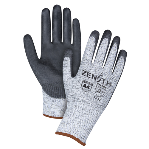 Gants &eacute;lastiques sans coutures r&eacute;sistants &agrave; la coupe, Taille Grand/9, Calibre 13, Rev&ecirc;tement Polyur&eacute;thane, Enveloppe en PEHP, ANSI/ISEA 105 niveau 4/EN 388 niveau 5 Absolute Business Supply