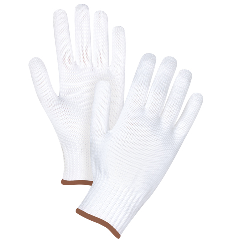 Gants tricot&eacute;s sans couture, Polyester, Calibre 10, Grand Absolute Business Supply