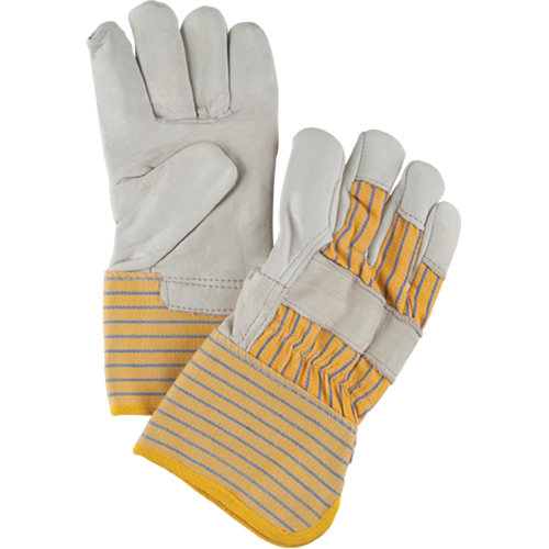 Abrasion-Resistant Winter-Lined Fitters Gloves, Large, Grain Cowhide Palm, Cotton Fleece Inner Lining Absolute Business Supply