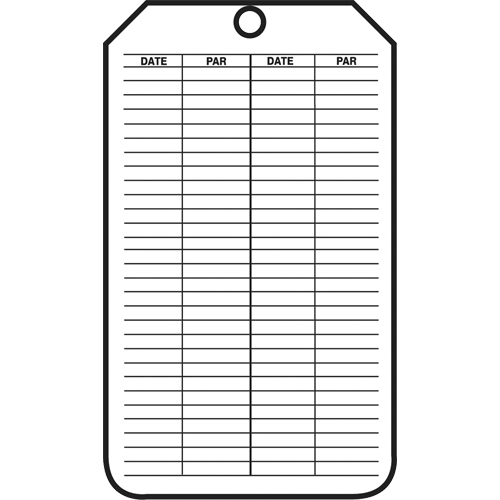&eacute;tiquettes de s&eacute;curit&eacute; d'inspection et de contr&ocirc;le de l'&eacute;tat de l'&eacute;quipement, Papier cartonn&eacute;, 3-1/8" la x 5-7/8" h, Français Absolute Business Supply