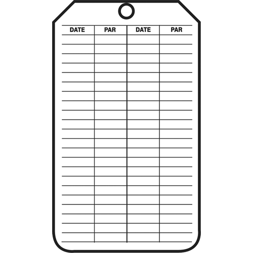 &eacute;tiquettes de s&eacute;curit&eacute; d'inspection et de contr&ocirc;le de l'&eacute;tat de l'&eacute;quipement, Papier cartonn&eacute;, 3-1/8" la x 5-7/8" h, Français Absolute Business Supply