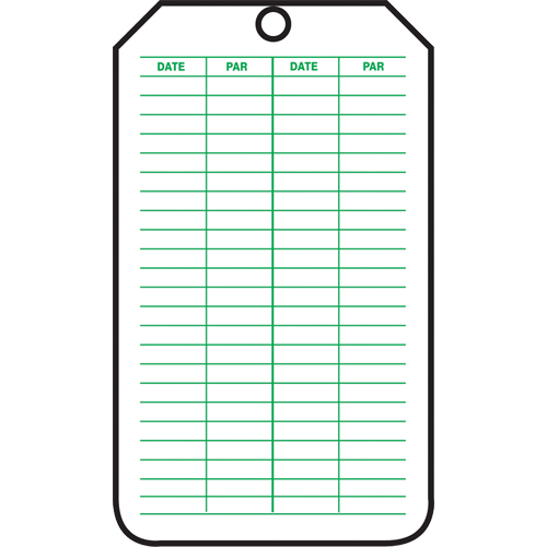 &eacute;tiquettes de s&eacute;curit&eacute; d'inspection et de contr&ocirc;le de l'&eacute;tat de l'&eacute;quipement, Papier cartonn&eacute;, 3-1/8" la x 5-7/8" h, Français Absolute Business Supply