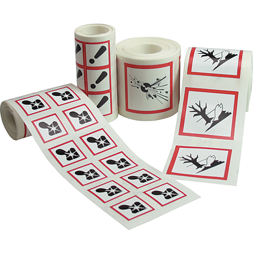 GHS Pictogram Labels, Paper, Roll, 4" L x 4" W Absolute Business Supply