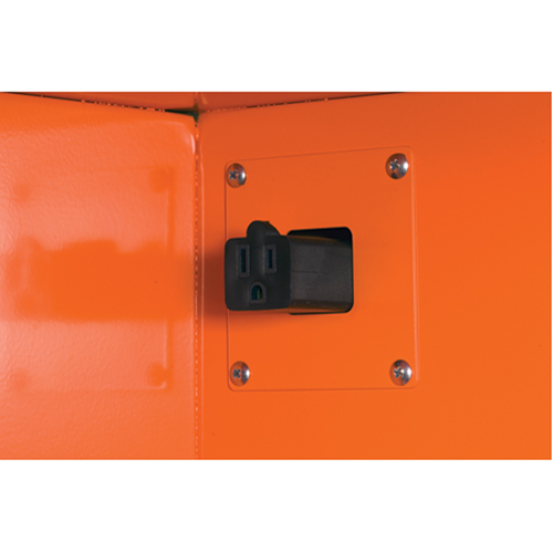 Armoires de rangement pour pr&eacute;paration aux situations d'urgence, Acier, 4 Tablettes, 65" h x 43" la x 18" P, Orange Absolute Business Supply