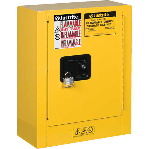 Mini-armoires de s&eacute;curit&eacute; Sure-Grip EX pour produits inflammables, 2 gal., 1 Porte(s), 17" La x 22" h x 8" p Absolute Business Supply