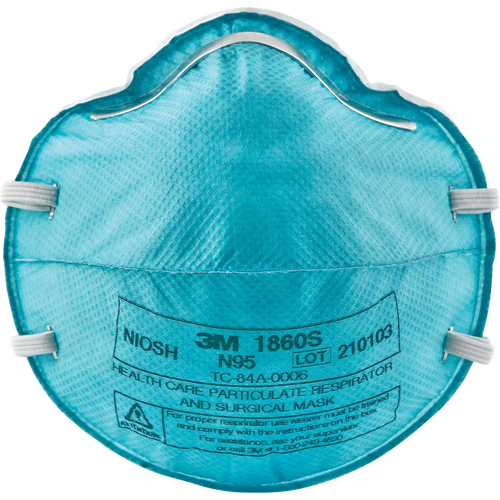 Respirateur 1860S contre les particules pour les soins de la sant&eacute;, N95, Certifi&eacute; NIOSH, Petit Absolute Business Supply