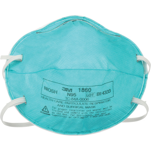 Respirateur 1860 contre les particules pour les soins de la sant&eacute;, N95, Certifi&eacute; NIOSH Absolute Business Supply