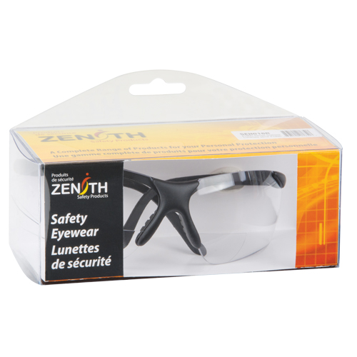 Lunettes de s&eacute;curit&eacute; s&eacute;rie Z1800 avec verres de lecture, Anti-&eacute;gratignures, Transparent, Dioptrie 2,5 Absolute Business Supply